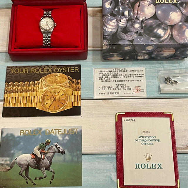 ROLEX(ロレックス)の【中古美品】ロレックス デイトジャスト 69174G レディース レディースのファッション小物(腕時計)の商品写真