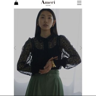 アメリヴィンテージ(Ameri VINTAGE)のLACE POLO SHIRT(シャツ/ブラウス(長袖/七分))