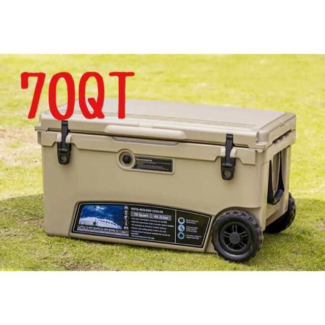 【新品 送料無料】70QT アイスランドクーラーボックス サンド