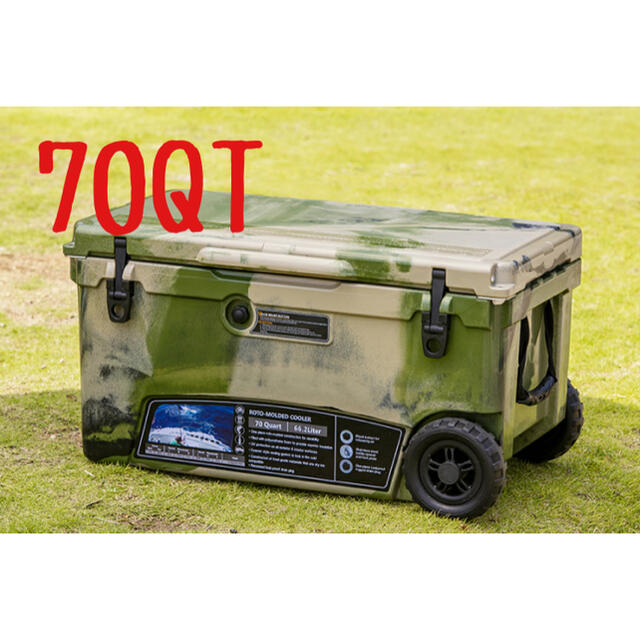 【新品 送料無料】70QT アイスランドクーラーボックス アーミーカモ