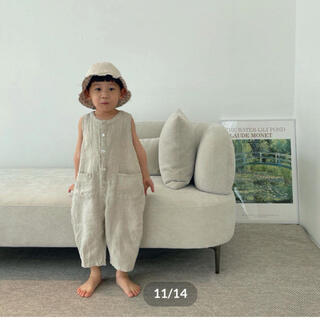 コドモビームス(こども ビームス)の韓国子供服✳︎linen jump suits 115！！半額以下！！(ワンピース)
