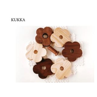 クッカ(kukkA)のビヨルク Bjorkオリジナル KUKKA お花のコースターセット 6枚組(収納/キッチン雑貨)