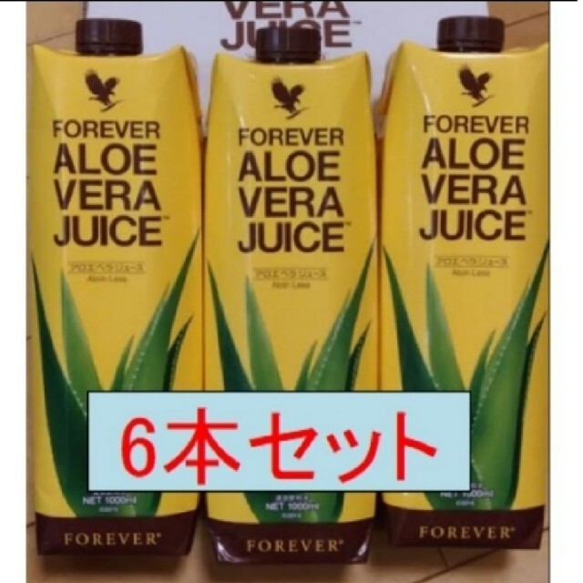アロエベラジュース　1L × 6本健康食品