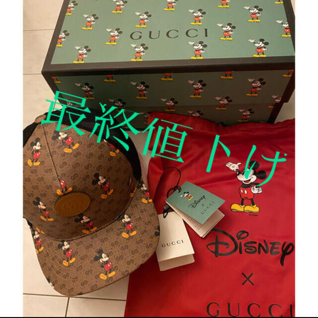 新品 タグ付き GUCCI M x キャップ ミッキー ディズニー グッチ