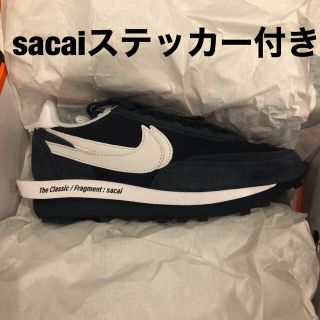 ナイキ(NIKE)のフラグメント × サカイ × ナイキ LD ワッフル ブラックエンデッド ブルー(スニーカー)