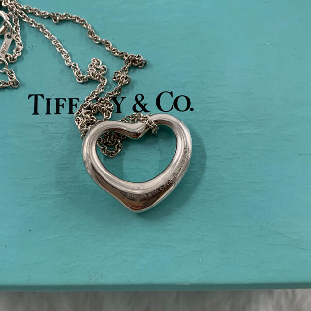 TIFFANY&Co オープンハートペンダント・ネックレス | フリマアプリ ラクマ