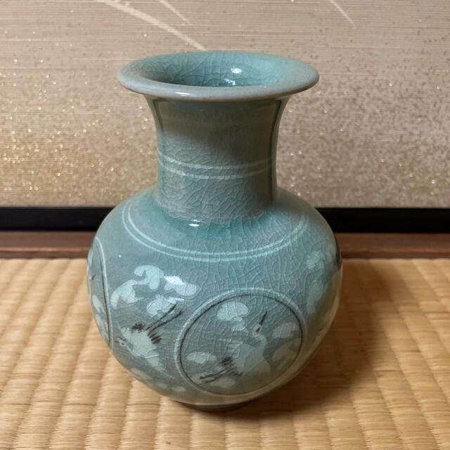 花瓶 置物 置き物 オブジェ レトロ ビンテージ アンティーク インテリア 陶器