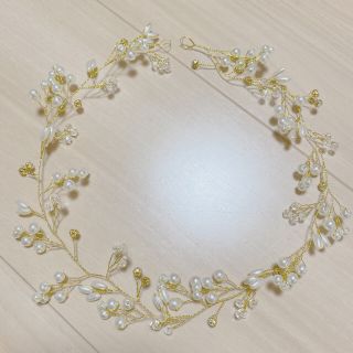 【美品】小枝ヘッドドレス　小枝アクセサリー(ヘッドドレス/ドレス)