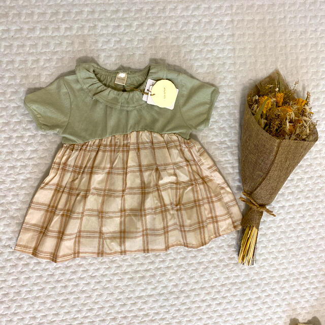 【新品】tete a teteチュニック95 キッズ/ベビー/マタニティのキッズ服女の子用(90cm~)(Tシャツ/カットソー)の商品写真