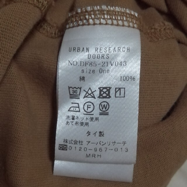 URBAN RESEARCH DOORS(アーバンリサーチドアーズ)のヘビーウェイトコットンTシャツ レディースのトップス(Tシャツ(半袖/袖なし))の商品写真