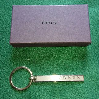 プラダ(PRADA)のPRADA プラダ のキーリング グレー系(キーホルダー)