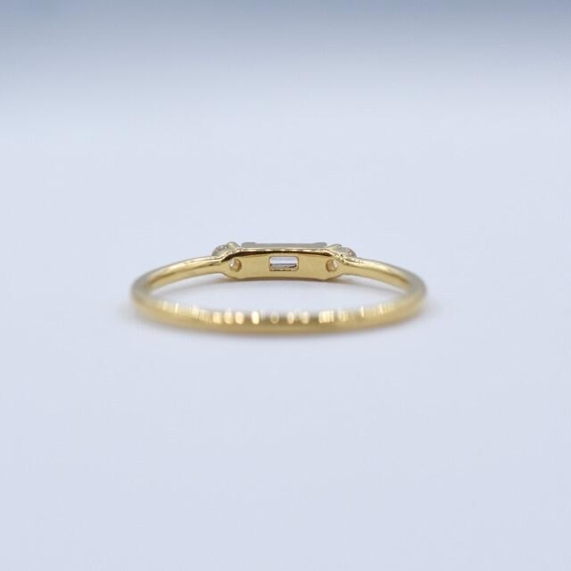 K18 イエローゴールド 計0.14ct ダイヤモンド シンプル リング  レディースのアクセサリー(リング(指輪))の商品写真