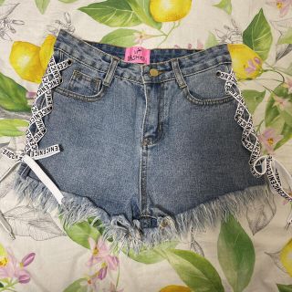 マウジー(moussy)のツキブティック デニムショートパンツ ヴィンテージ風(ショートパンツ)