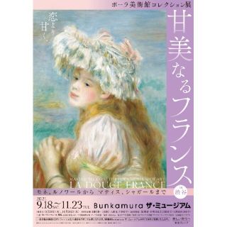 1枚 甘美なるフランス展 Bunkamura/五島美術館 共通招待券(美術館/博物館)