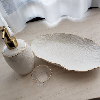 ザラホーム(ZARA HOME)の専用！ZARA HOME雑貨ゴールド中古品ザラホームトレイ洗剤ディスペンサー(その他)