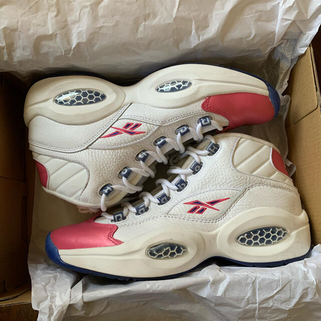 reebok question mid ピンク iverson 76ers