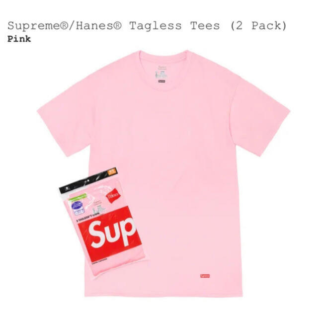 Supreme(シュプリーム)のSupreme®/Hanes® Tagless Tees (2 Pack)  メンズのトップス(Tシャツ/カットソー(半袖/袖なし))の商品写真