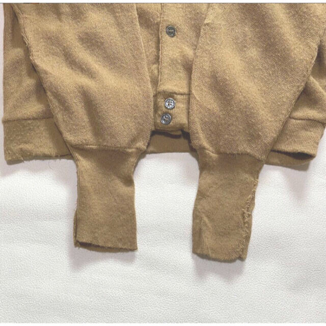 70s M IZOD 大きめ LACOSTE ラコステ カーディガン ベージュ
