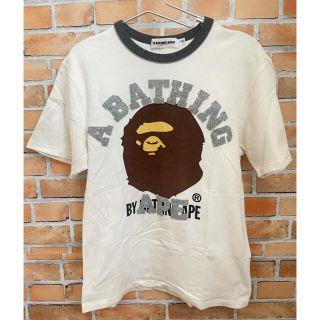 アベイシングエイプ(A BATHING APE)の【中古】エイプ　Ｔシャツ　Sサイズ　良い品のみ　白　アベイシングエイプ(Tシャツ/カットソー(半袖/袖なし))