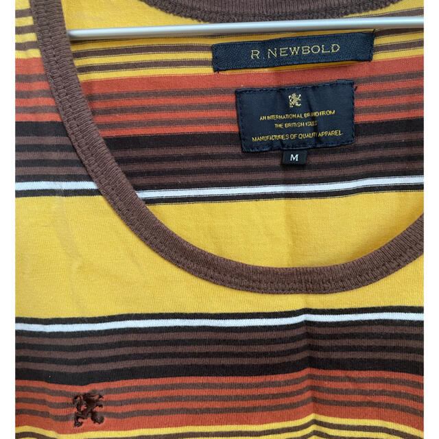 R.NEWBOLD(アールニューボールド)の【中古】Ｔシャツ　Ｒ.NEWBOLD イエロー　M　良い品のみ メンズのトップス(Tシャツ/カットソー(半袖/袖なし))の商品写真