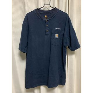 カーハート(carhartt)の【激レア】カーハート ヘンリーネック Tシャツ　企業ロゴ　TOYOTA トヨタ(Tシャツ/カットソー(半袖/袖なし))