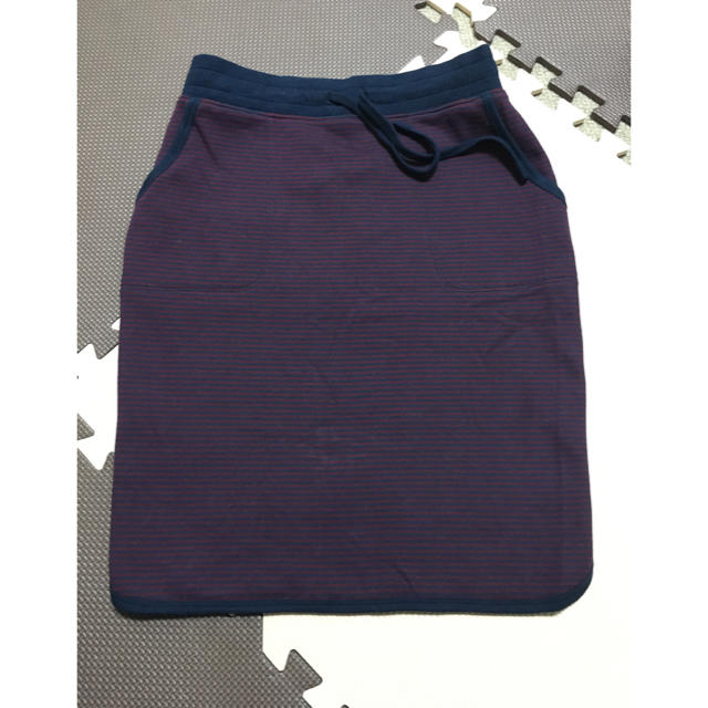 UNIQLO(ユニクロ)のスウェットスカート ボーダー セット レディースのスカート(ひざ丈スカート)の商品写真