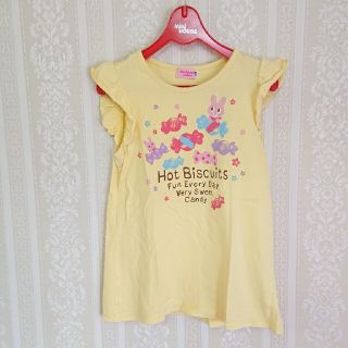 ミキハウス(mikihouse)のミキハウス（HOT.B）♥キャンディーカットソー♥120cm♥イエロー(Tシャツ/カットソー)