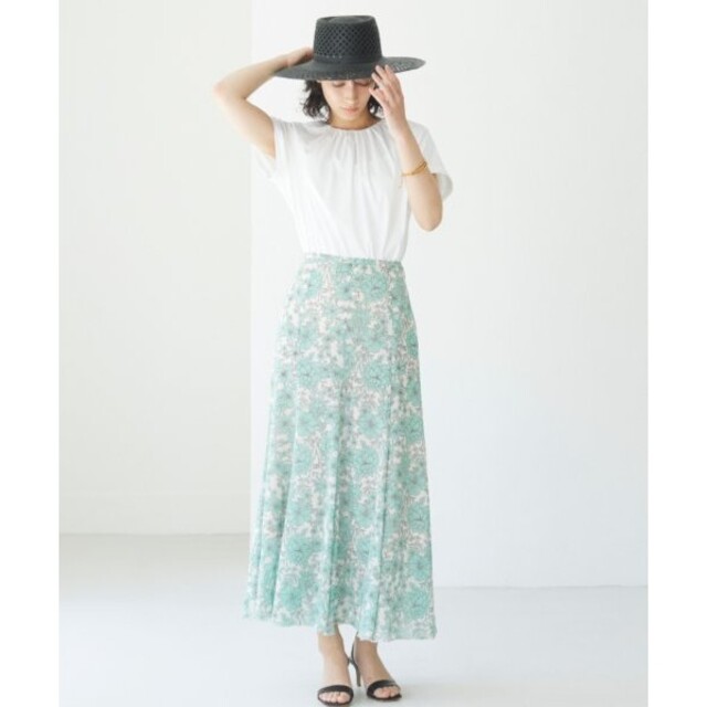 ANAYI(アナイ)のANAYI アナイ今季♪ボタニカルシフォンプリントフレアスカート レディースのスカート(ロングスカート)の商品写真