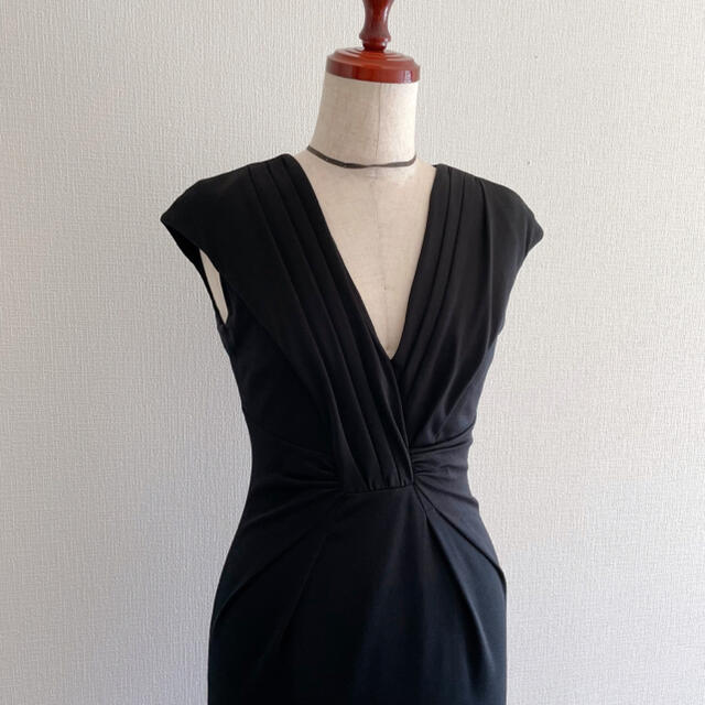 MATERIA(マテリア)のMATERIA マテリア ブラックワンピース ドレス 黒 38 レディースのワンピース(ひざ丈ワンピース)の商品写真