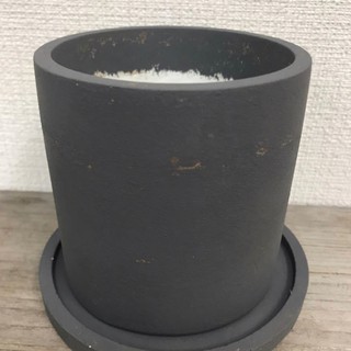 オシャレ　セメント鉢グレー　アンティーク風(プランター)
