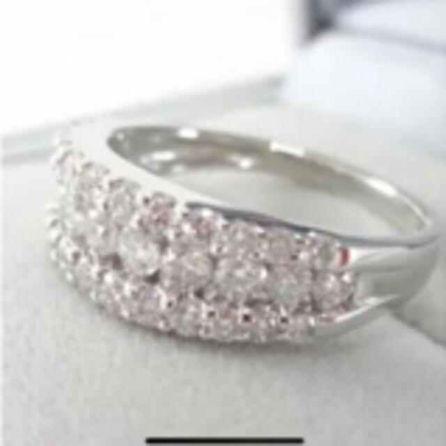 パリ様ご専用です。1ctダイヤパヴェリングプラチナ レディースのアクセサリー(リング(指輪))の商品写真
