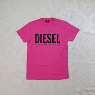 ディーゼル(DIESEL)の【新品・未使用】DIESEL KIDS ロゴ プリントTシャツ ピンク　12Y(Tシャツ/カットソー)