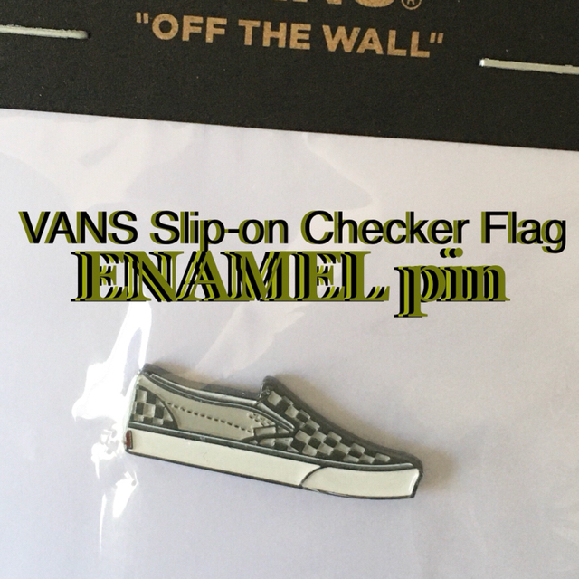 VANS(ヴァンズ)のVANS バンズ　US限定　エナメルピンバッチ　チェッカースリッポン スポーツ/アウトドアのスポーツ/アウトドア その他(スケートボード)の商品写真