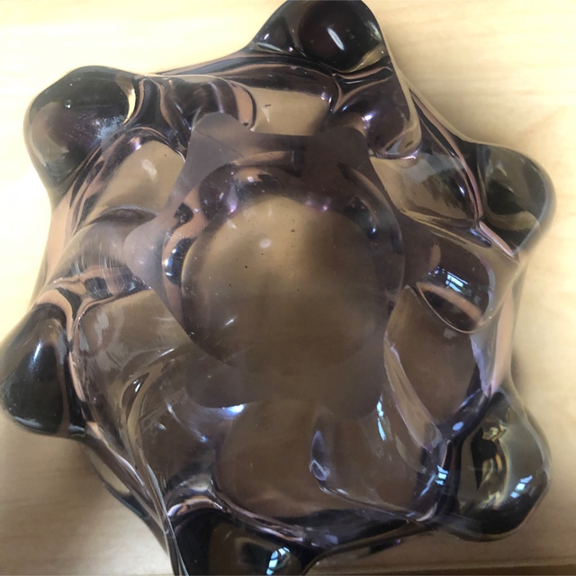 昭和レトロ　ガラス製灰皿 インテリア/住まい/日用品のインテリア小物(灰皿)の商品写真