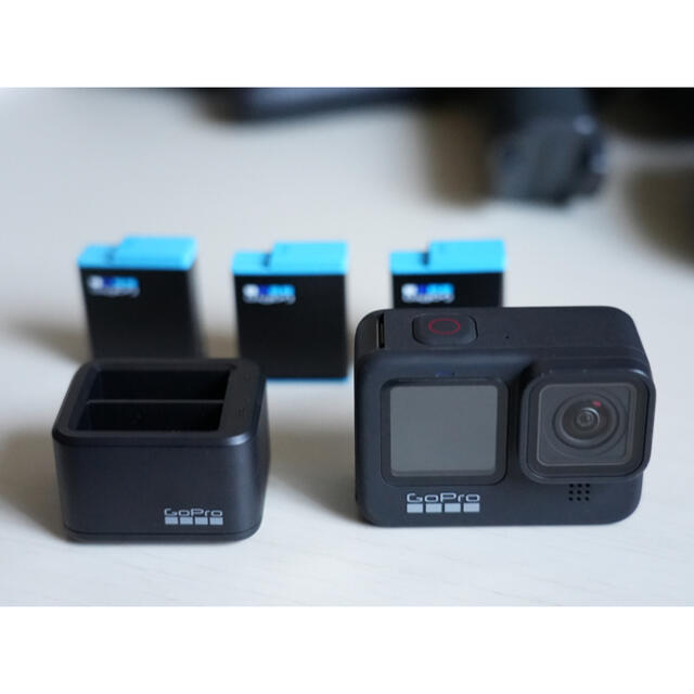GoPro hero9【本体】純正バッテリー3個u0026チャージャーセット 本店は
