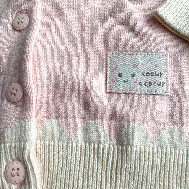 coeur a coeur(クーラクール)のクーラクール カーディガン 90 キッズ/ベビー/マタニティのキッズ服女の子用(90cm~)(カーディガン)の商品写真