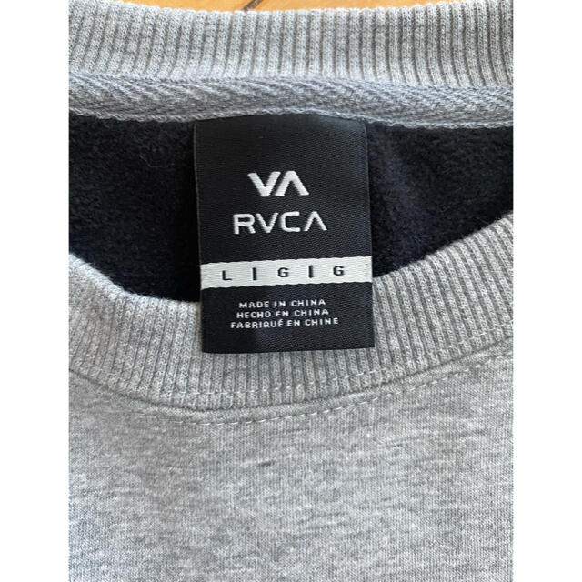 RVCA(ルーカ)の【新品未使用】RVCA スウェットトレーナー　グレー　L メンズのトップス(スウェット)の商品写真