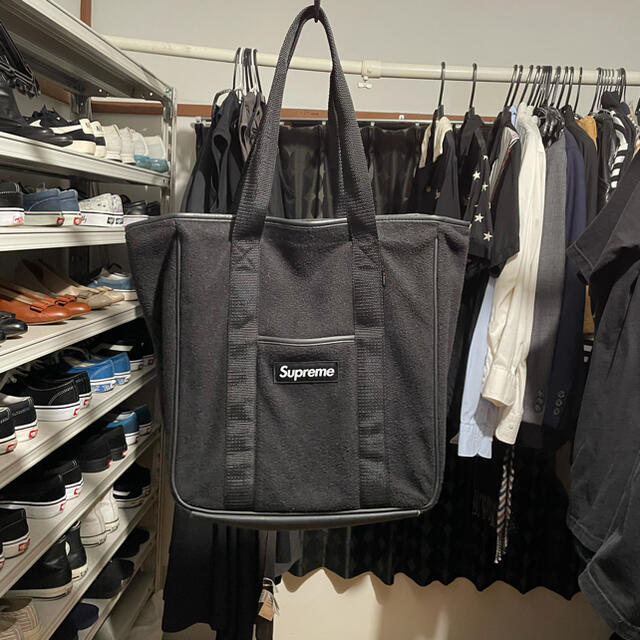 送料込み Supreme Polartec® Tote 黒 トートバッグ