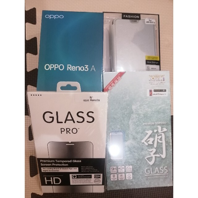 OPPO Reno3 A 新品未開封 ケース ガラスフィルム付き