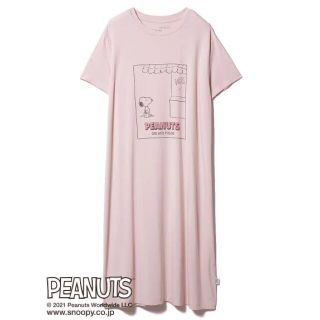 ジェラートピケ(gelato pique)のジェラート ピケ PEANUTS ワンポイントドレス スヌーピー(ルームウェア)