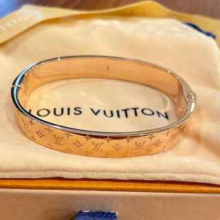 ルイヴィトン(LOUIS VUITTON)のルイヴィトン　カフ・ナノグラム　ピンクゴールド　バングル(ブレスレット/バングル)