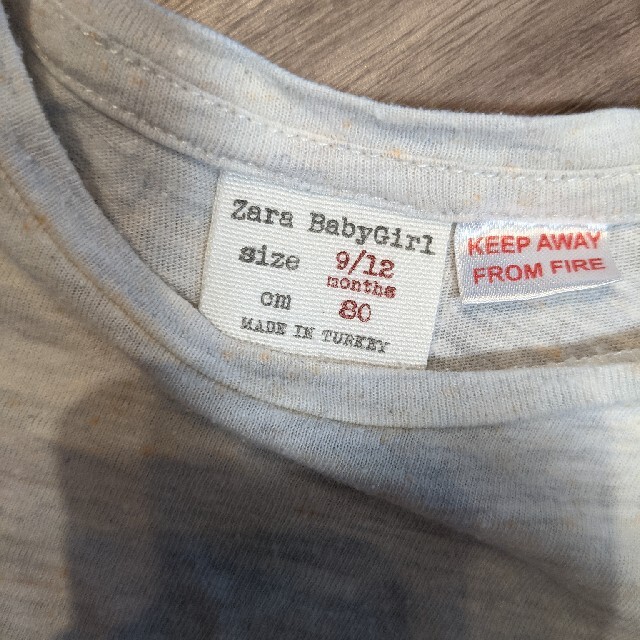 ZARA KIDS(ザラキッズ)のザラキッズ　半袖Tシャツ キッズ/ベビー/マタニティのベビー服(~85cm)(Ｔシャツ)の商品写真