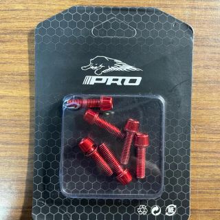 新品 mPRO M5x18 ステムボルト レッド 6本(パーツ)