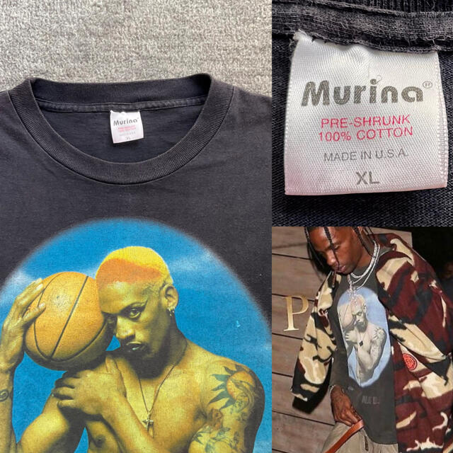 Dennis Rodman vintage t-shirt XL メンズのトップス(Tシャツ/カットソー(半袖/袖なし))の商品写真