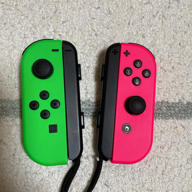 Nintendo Switch(ニンテンドースイッチ)のNintendo JOY-CON ネオングリーン/ネオンピンク エンタメ/ホビーのゲームソフト/ゲーム機本体(その他)の商品写真