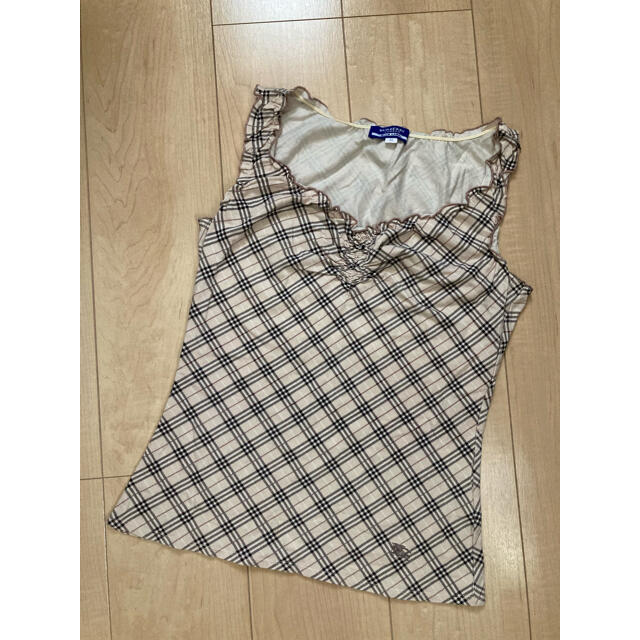 BURBERRY BLUE LABEL(バーバリーブルーレーベル)のBURBERRY BLUE LABEL タンクトップ　ノースリーブ　38 レディースのトップス(タンクトップ)の商品写真