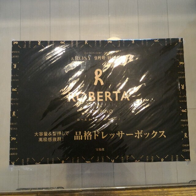 ROBERTA DI CAMERINO(ロベルタディカメリーノ)の&ROSY 9月号ロベルタディカメリーノ品格ドレッサーボックスオマケ付 コスメ/美容のメイク道具/ケアグッズ(メイクボックス)の商品写真