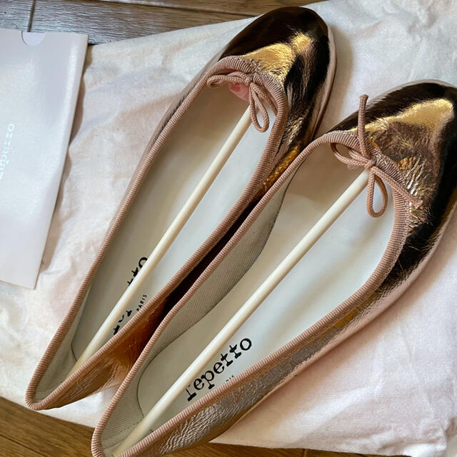 新品未使用 repetto バレーシューズ ピンクゴールド 37 【国内正規品 ...