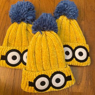 ユニバーサルスタジオジャパン(USJ)のミニオン　ニット帽　minion(ニット帽/ビーニー)