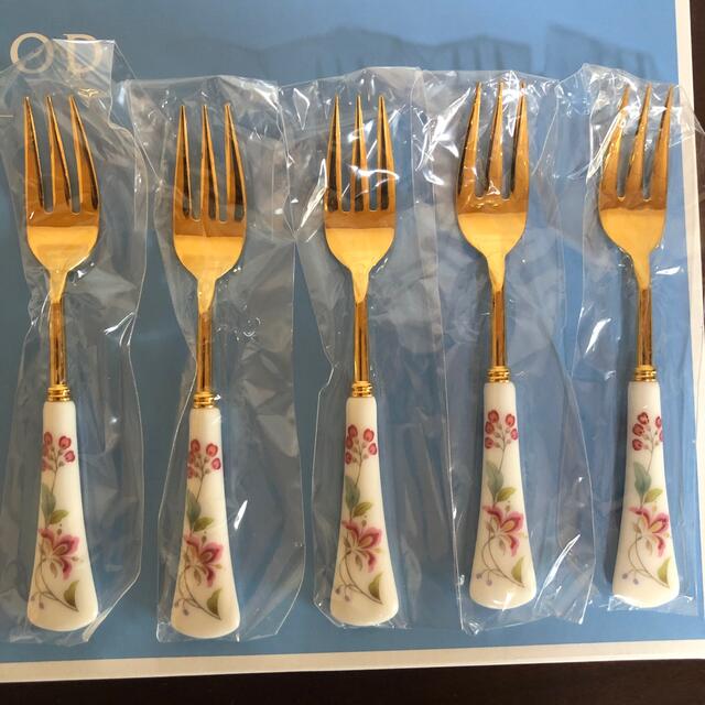 Noritake - 専用 ノリタケ 花更紗 デザートフォーク5本セット Noritake - 専用 ノリタケ 花更紗 デザートフォーク5本セット